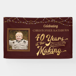 40. Geburtstag | 40 JAHRE IN DER MAKING Edit Color Banner