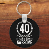 40. Geburtstag (40 Jahre Phantastisch) Schlüsselanhänger (Vorderseite)