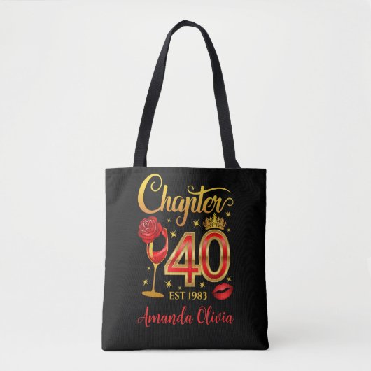 40. Geburtstag, 40. Tasche (Vorderseite)