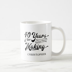 40. Geburtstag 60 JAHRE IM MAKING Personalisiert Kaffeetasse
