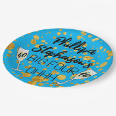 40. Geburtstag Abzeichen 40. Pappteller (Schrägansicht)