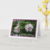 40. Geburtstag Amanda Peonies Frühlingsblumen Mode Karte (Gelbe Blume)