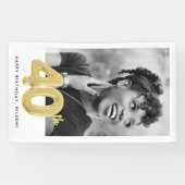 40. Geburtstag Ballon Foto Party Banner (Horizontal)