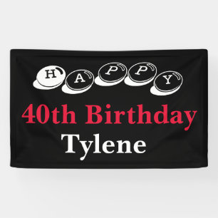 40. Geburtstag Banner Verkauf