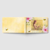 40. Geburtstag Bienen Honigwabenkraut Rosa Blumeng Gästebuch (Voll)