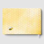 40. Geburtstag Bienen Honigwabenkraut Rosa Blumeng Gästebuch (Rückseite)