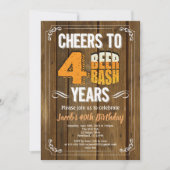 40. Geburtstag Bierbrauer Party Mann Bar feiern Einladung (Vorderseite)