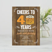 40. Geburtstag Bierbrauer Party Mann Bar feiern Einladung (Stehend Vorderseite)