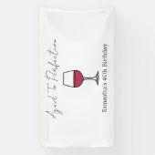 40. Geburtstag bis zur Perfektion Wein Banner (Vertikal)