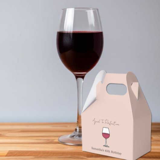 40. Geburtstag bis zur Perfektion Wein Geschenkschachtel