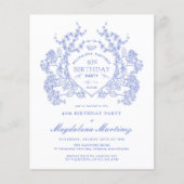 40. Geburtstag blaues Wappen (Vorderseite)