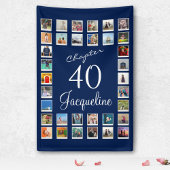 40. Geburtstag Blue Banner