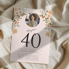 40. Geburtstag Blumenkohl-Foto-Party Einladung