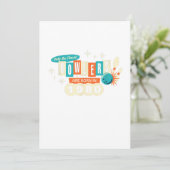 40. Geburtstag Bowler Funny Bowling 1980 Vintag Einladung (Stehend Vorderseite)