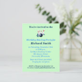 40. Geburtstag Bowling Party Einladung (Stehend Vorderseite)