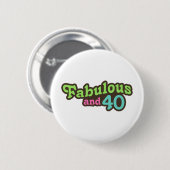 40. Geburtstag Button (Vorne & Hinten)