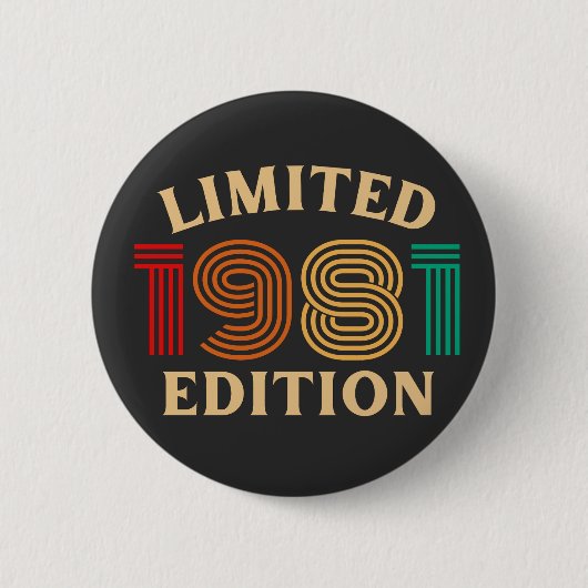 40. Geburtstag Button (Vorderseite)