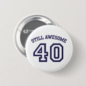 40. Geburtstag Button (Vorne & Hinten)
