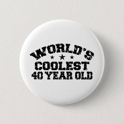 40. Geburtstag Button (Vorderseite)