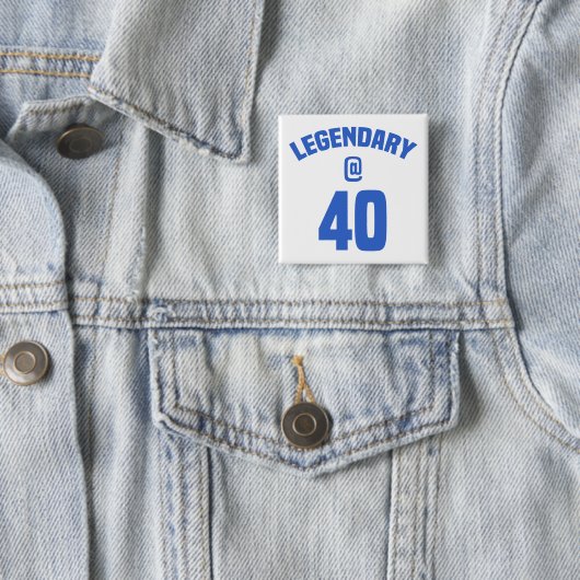 40. Geburtstag Button (Beispiel)