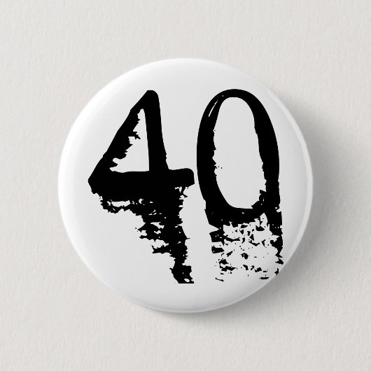 40. Geburtstag Button (Vorderseite)
