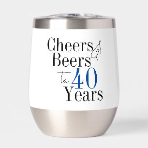 40. Geburtstag Cheers and Bers Einfaches Party
