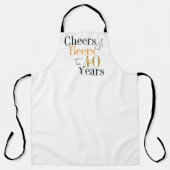 40. Geburtstag Cheers and Bers Minimal Schürze (Vorderseite)