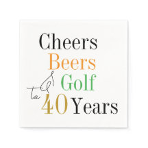 40. Geburtstag Cheers Beers Golf Geburtstagsparty