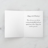 40. Geburtstag Cheers & Biere bis 40 Jahre Karte (Innenseite)