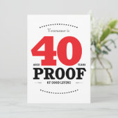 40. Geburtstag Cocktails & Cheers Einladung (Stehend Vorderseite)