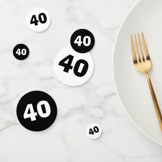 40. Geburtstag Confetti Konfetti (Gruppe)