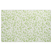 40. Geburtstag Cooles Zahlenmuster Grün/Weiß Stoff (Fat Quarter (45,7 x 55,9 cm))