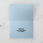 40. Geburtstag Crazy Kitten Karte (Innenseite)