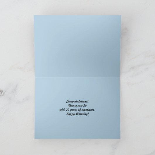 40. Geburtstag Crazy Kitten Karte (Innenseite)