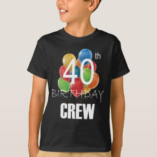 40. Geburtstag Crew 40 Party Crew Group Boy T-Shirt