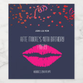 40. Geburtstag Custom Weinetikett (Einzelnes Label)