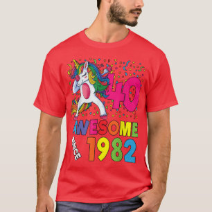 40. Geburtstag Dabbing Einhorn Party Geschenk 40 J T-Shirt