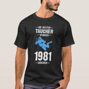 40. Geburtstag Diver 40 Jahre T-Shirt