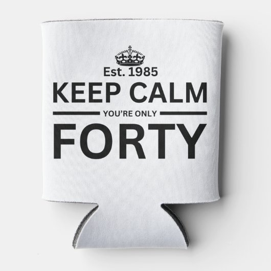 40. Geburtstag Dosenkühler (Vorderseite)