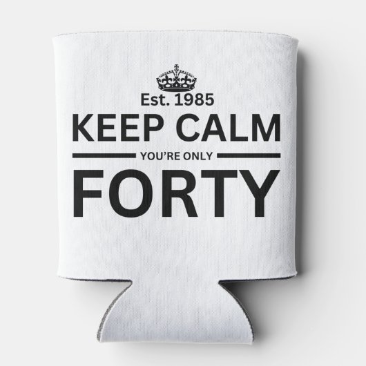 40. Geburtstag Dosenkühler (Rückseite)