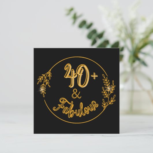 40. Geburtstag Dreaming! Einladung (Stehend Vorderseite)