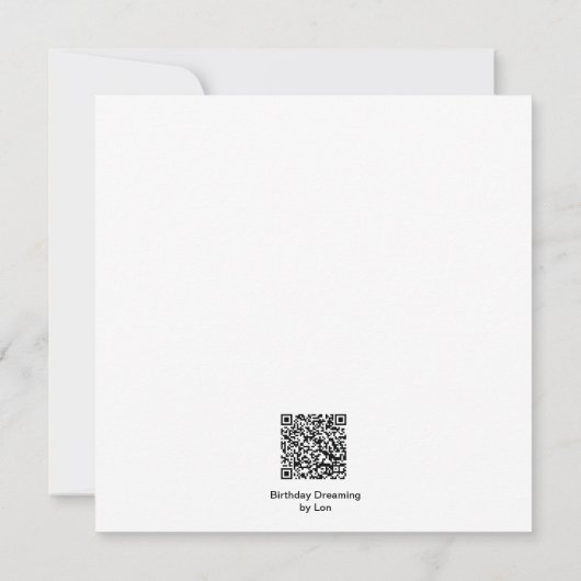 40. Geburtstag Dreaming! Einladung (Rückseite)