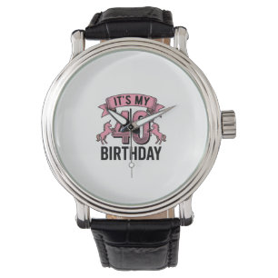 40. Geburtstag Einhorn Vintage Gravur Design_1 Armbanduhr