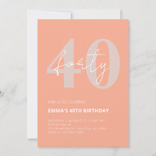 40. Geburtstag Einladung