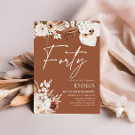 40. Geburtstag Einladung Terracotta Boho Pampas<br><div class="desc">Terracotta Einladungen zum Geburtstag sind die perfekte Möglichkeit, Ihren Gästen Ihren Geburtstag zu verkünden. Jede Geburtstagseinladung enthält aufwändige Blumendesigns und eine schöne Typografie in neutralen Farben wie Terrakotta, Beige und Erdtönen. Auf hochwertigen Kartons gedruckt, werden sie Ihre Gäste sicher beeindrucken und den Ton für Ihren besonderen Tag Set geben. Terracotta...</div>
