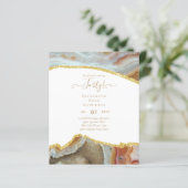 40. Geburtstag Einladungen Glamour Girly Modern FU (Stehend Vorderseite)