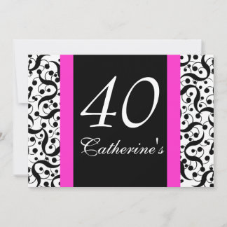 40. Geburtstag elegant jedes Alter feiern Einladung