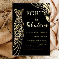 40. Geburtstag: Elegantes Gold Dress
