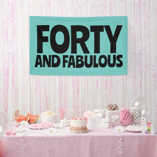 40. GEBURTSTAG FABULOUS PARTY BANNER (Party)
