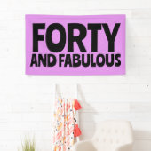 40. GEBURTSTAG FABULOUS PARTY BANNER (Insitu)
